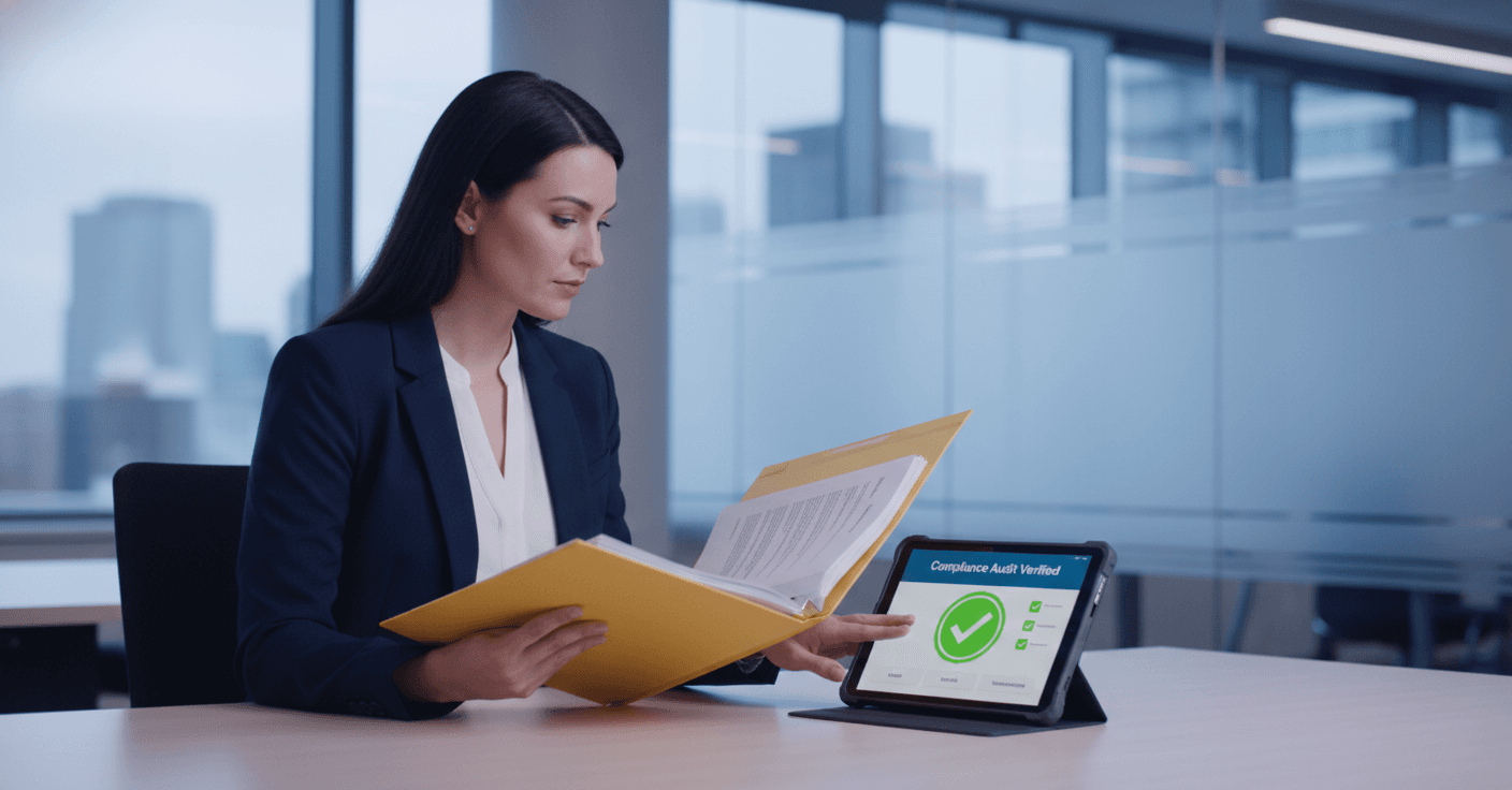Professional services team using ScaleWyz workflow checklist on tablet