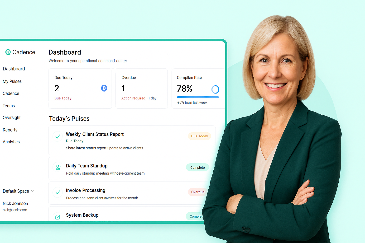 Cadence Dashboard Preview