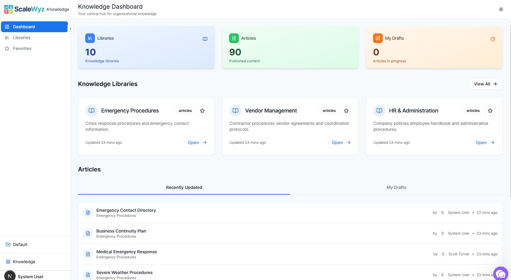 Knowledge Organization Interface