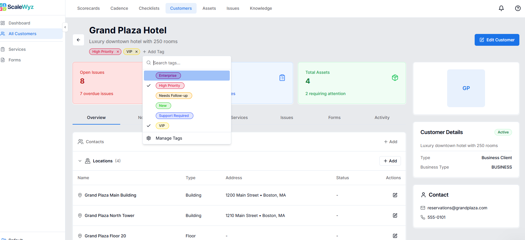 Custom tags with color options